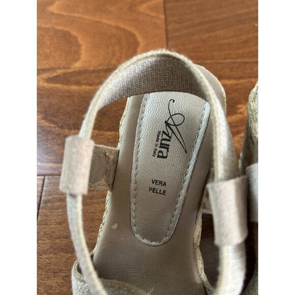 Azura Espadrille Wedge Open Toe Sandals Shoes Tan Artsy ITALY NEW 36 (6) - Picture 5 of 11